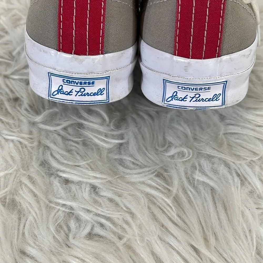 Converse Jack Purcell Signature Series CVO Ox Two-Tone RED/GRAY Canvas Unisex - Picture 5 of 12